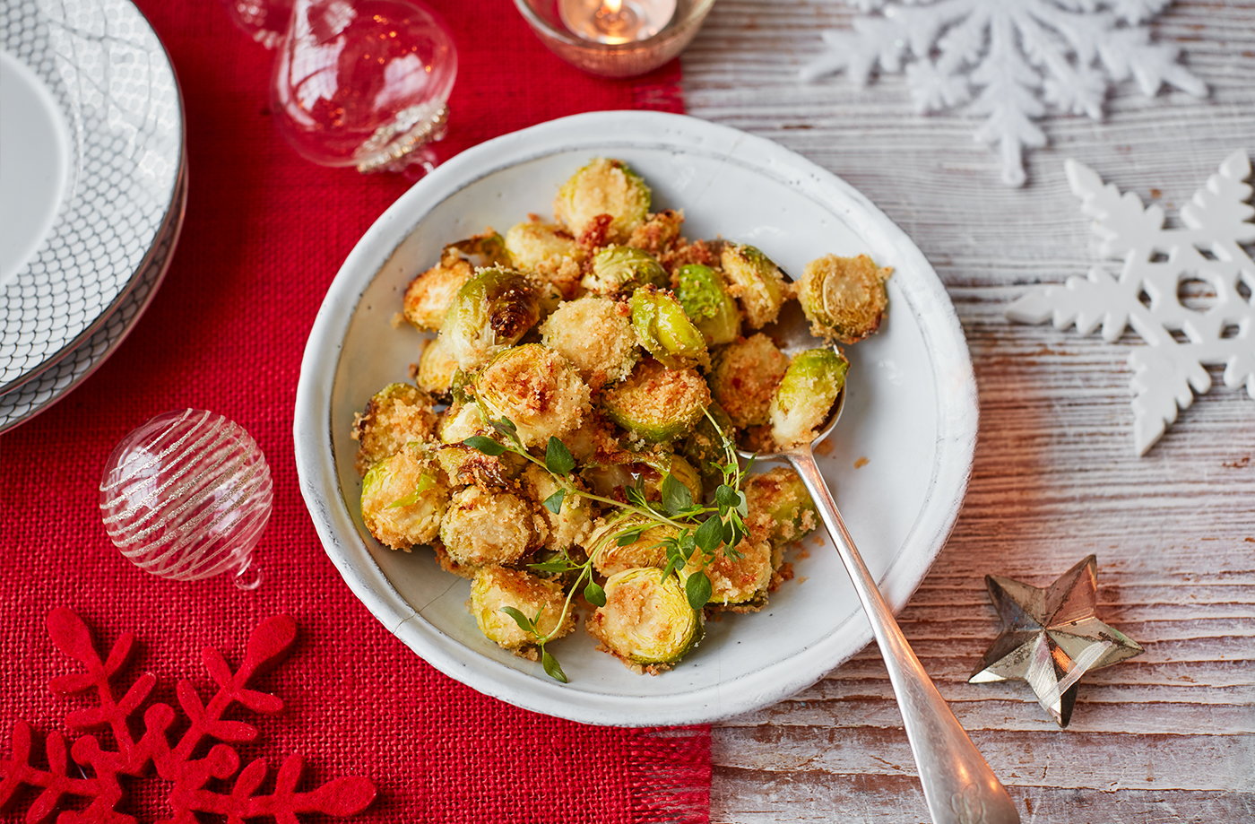 Parmesan-crusted Brussels sprouts