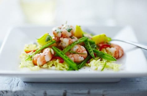 Prawn and mango salad