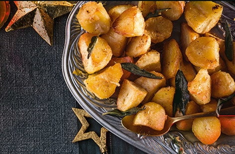 Image of "Garlic butter roast potatoes"