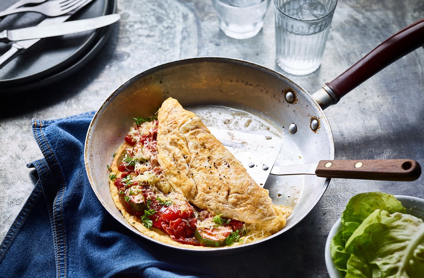 Ratatouille omelette