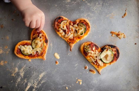 Image of "William Drabble's pizza hearts"