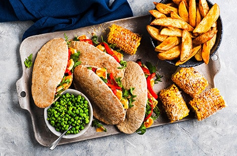 Image of "Piri-piri halloumi pittas"