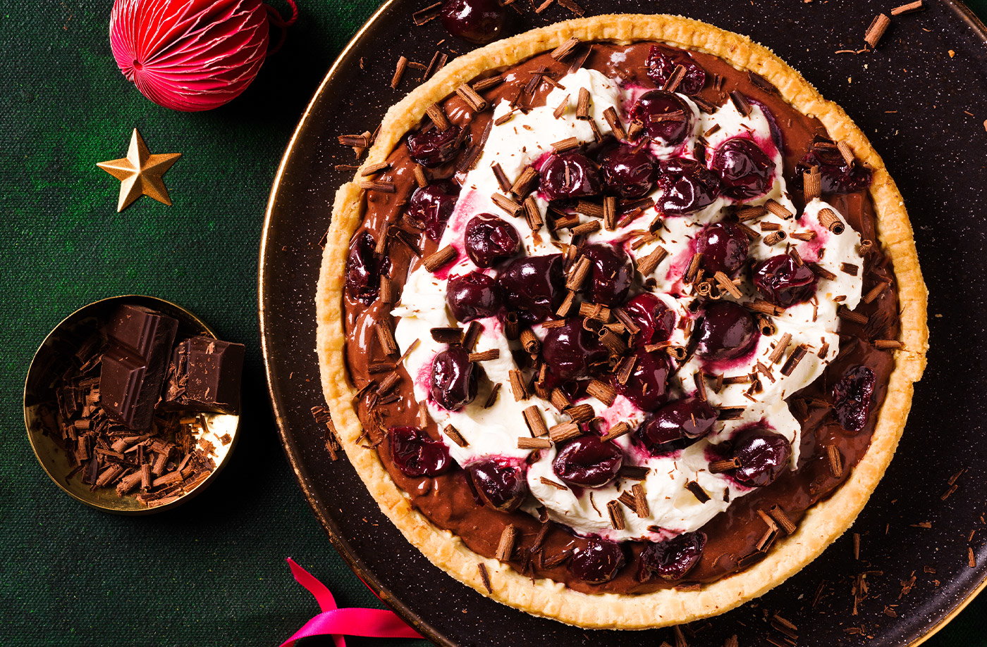 Easy Black Forest tart