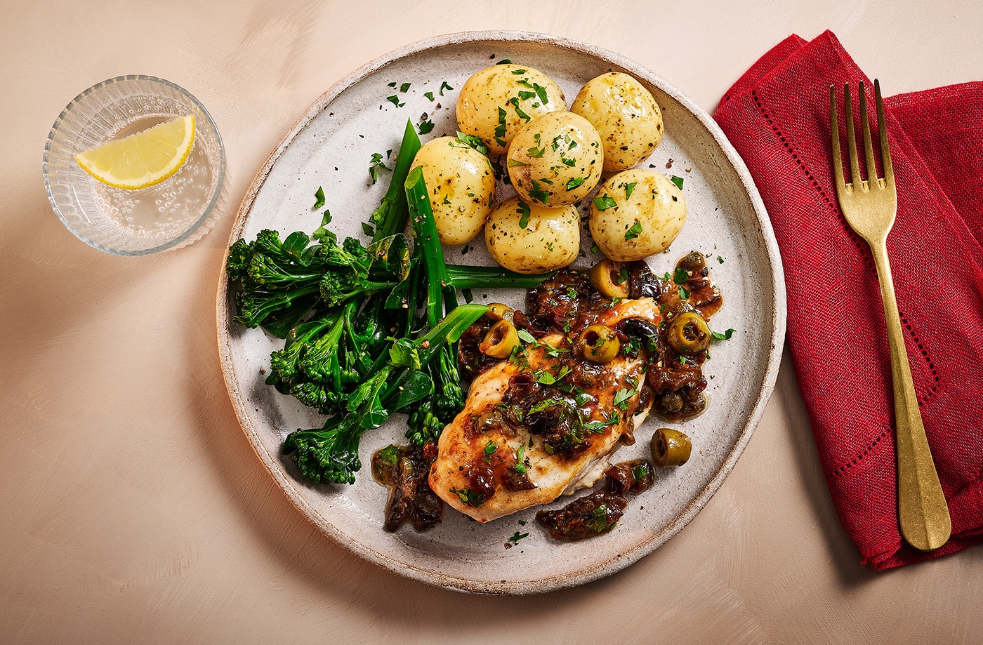Quick chicken Marbella