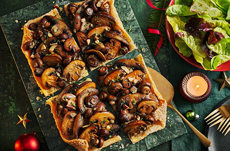 Image of "Miso mushroom galette"