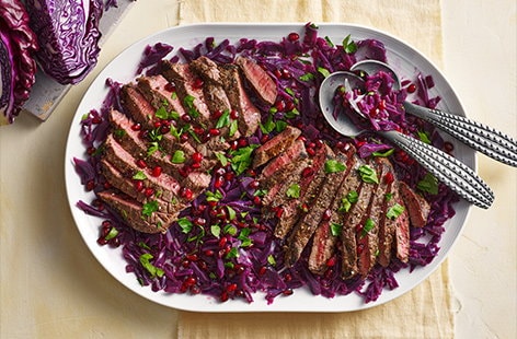 Image of "Braised red cabbage with pomegranate"