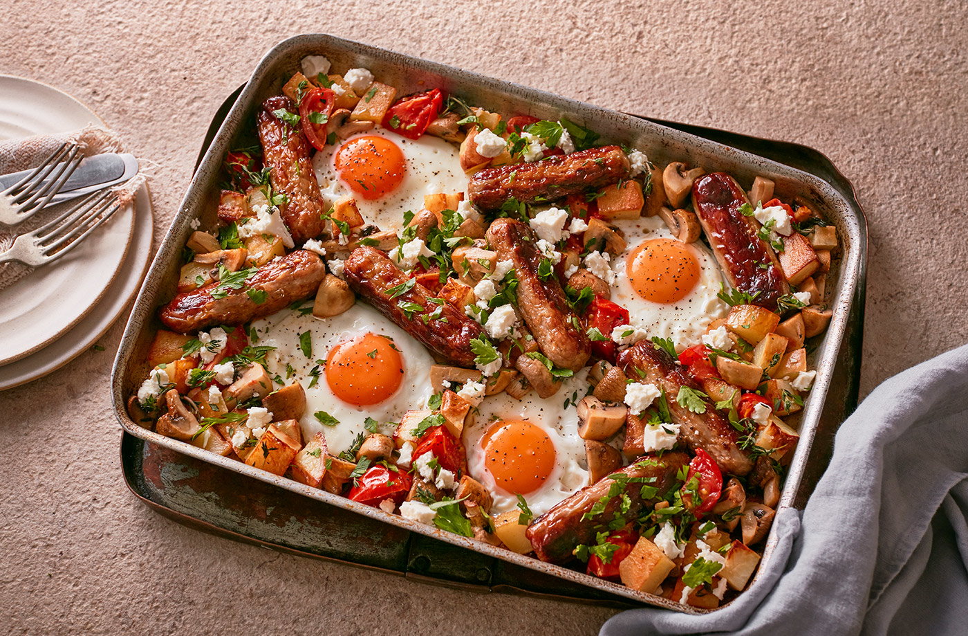Full English traybake