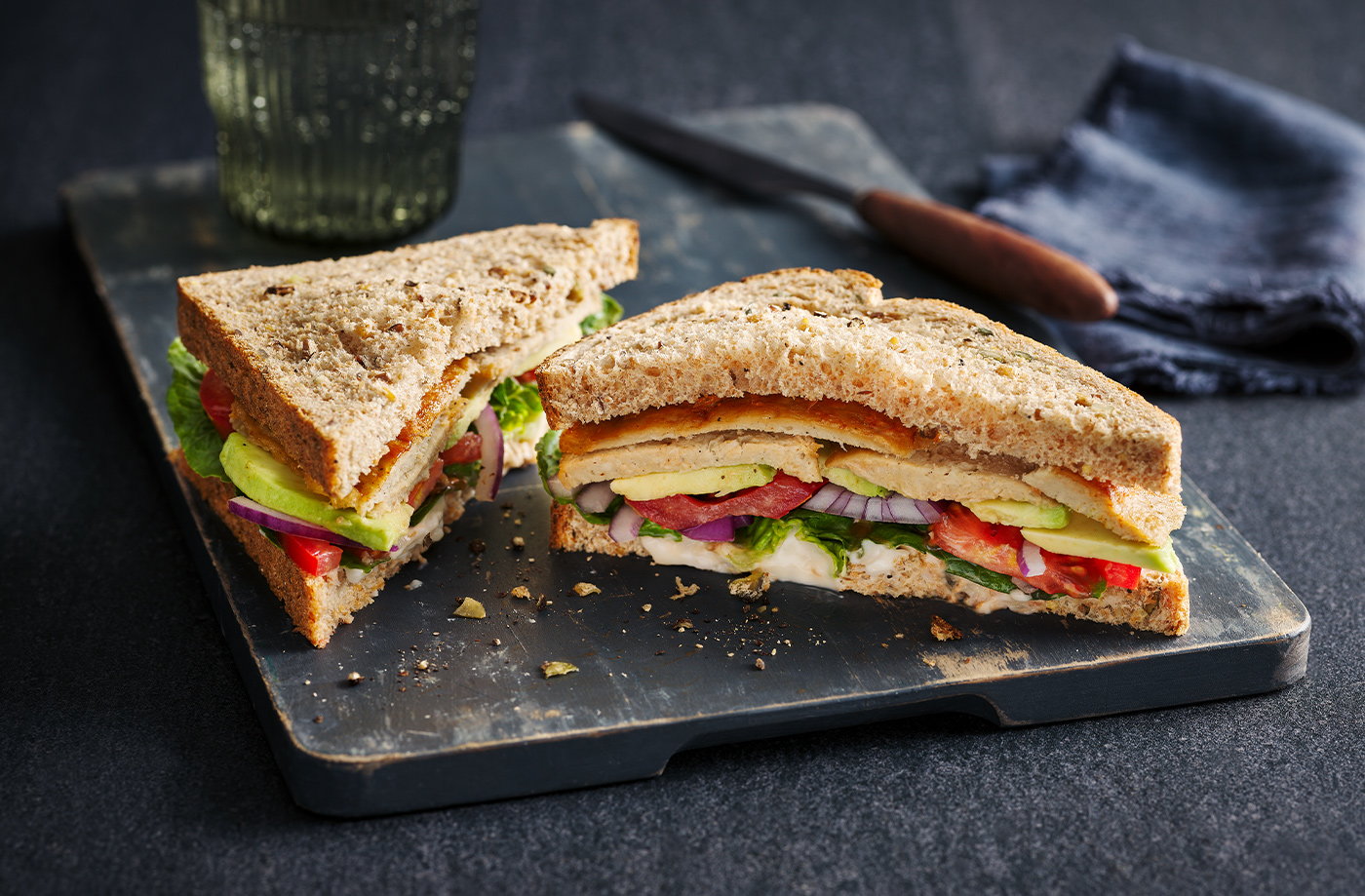 Leftover vegan turkey sandwich