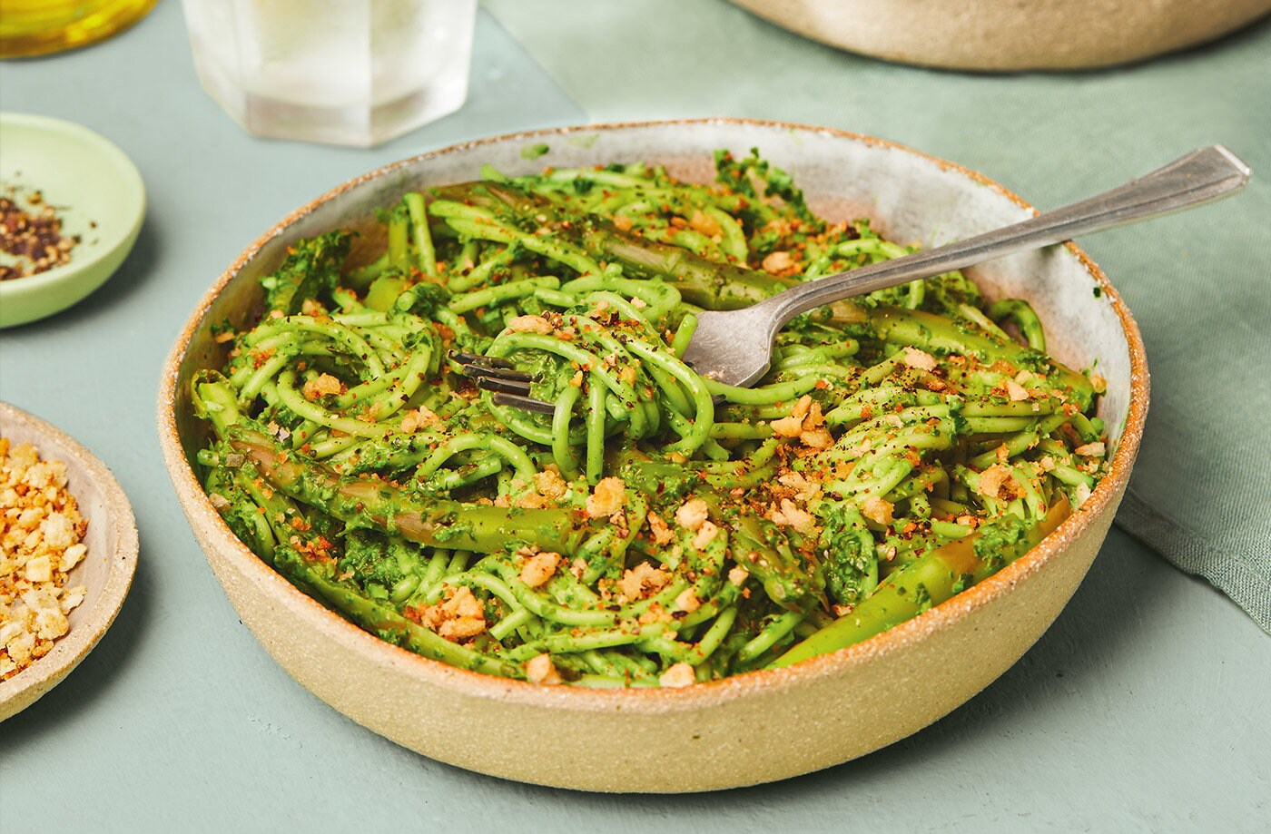 Super-green pasta