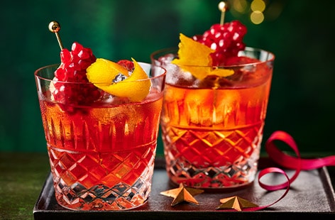 Image of "Pomegranate negroni"