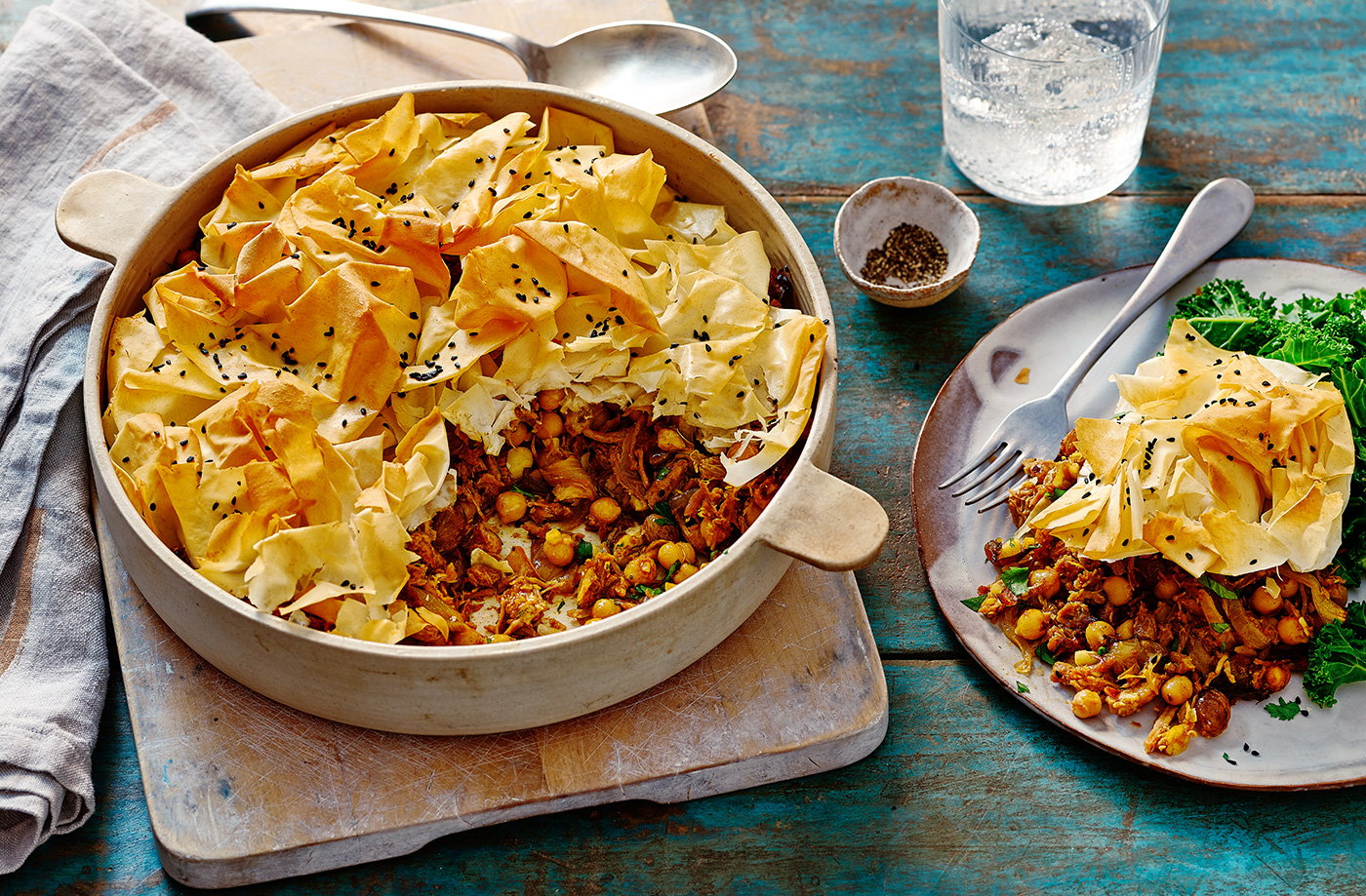 Moroccan ham hock pie