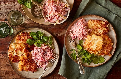 Image of "Cauliflower cheese fritters"