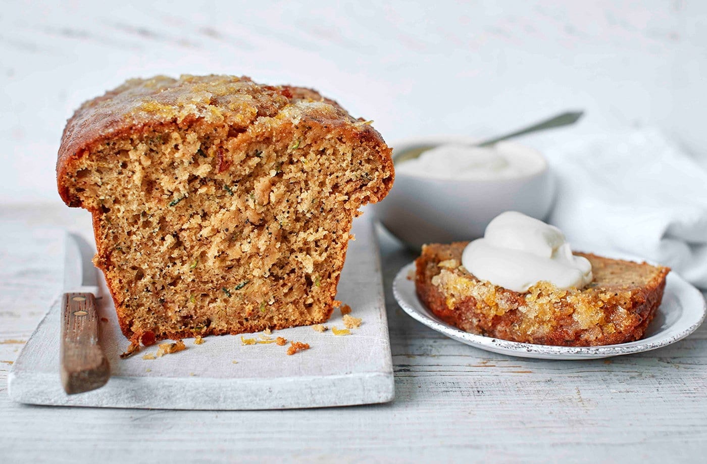 Courgette, lemon and poppy seed cake