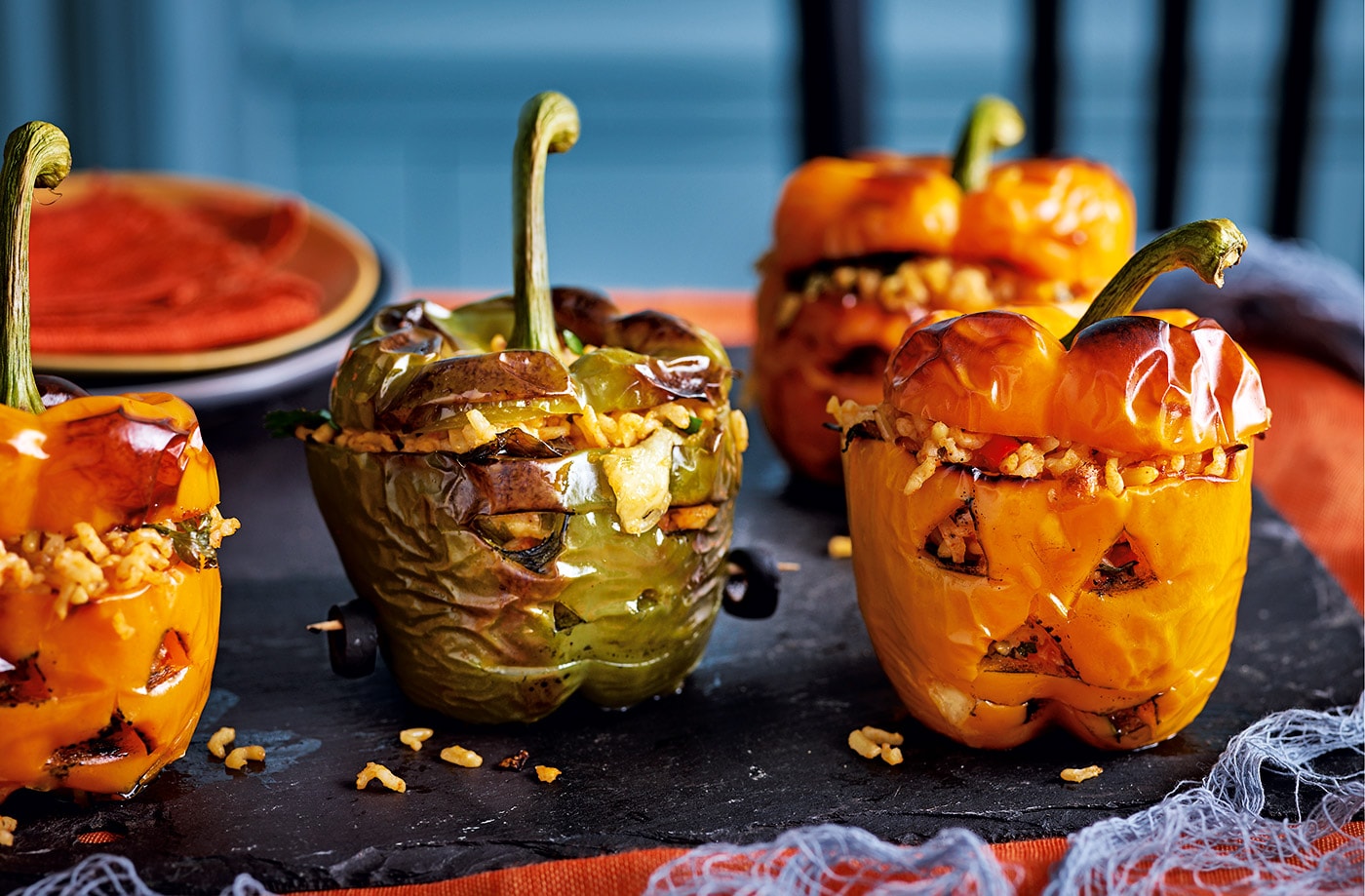 Scary stuffed peppers
