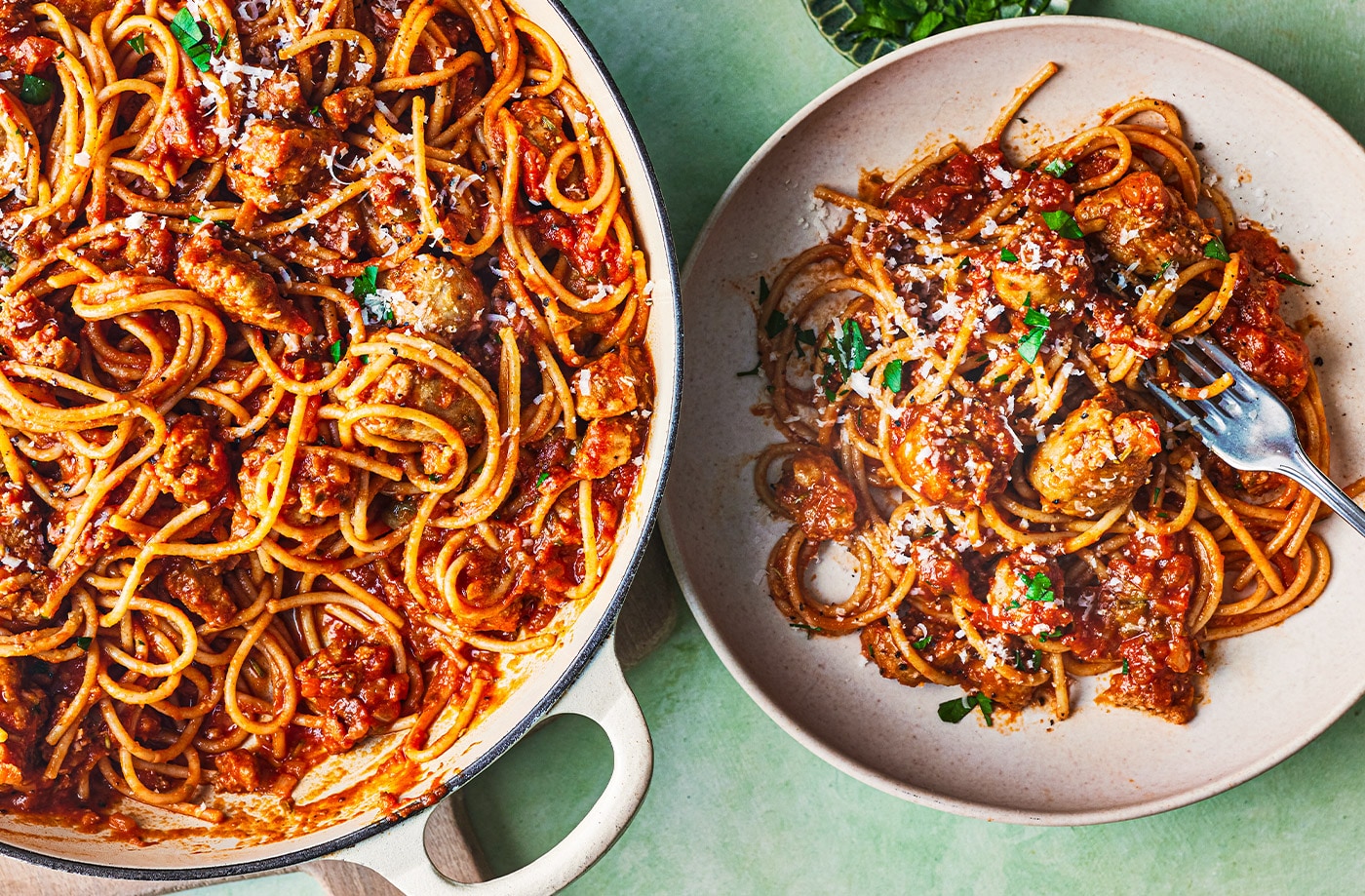 Simple sausage ragu