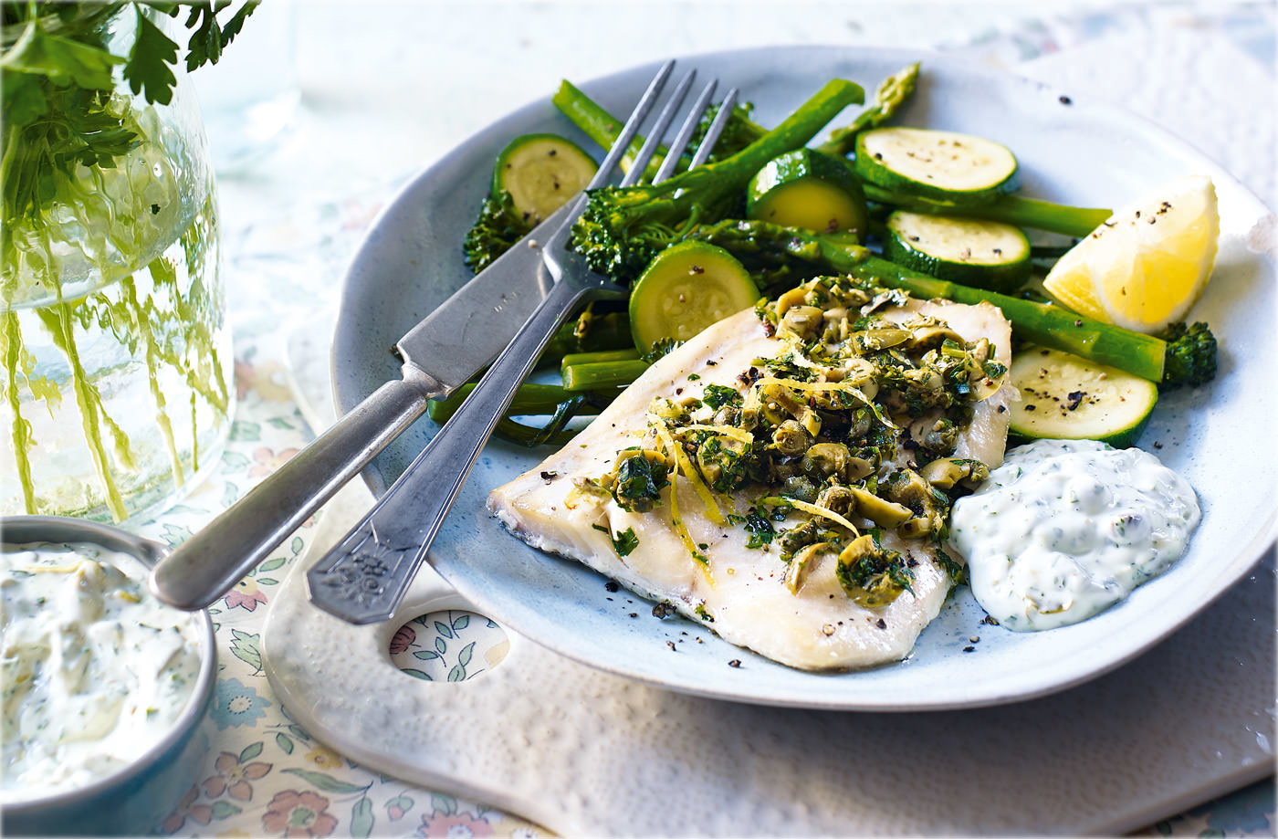 Haddock with parsley gremolata 