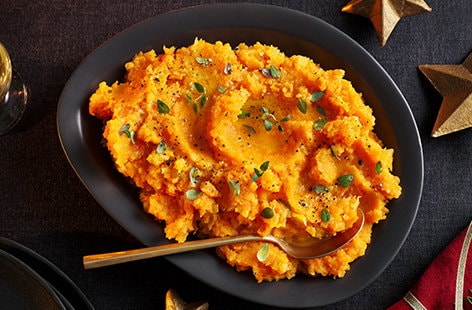 Image of "Miso swede and carrot mash"