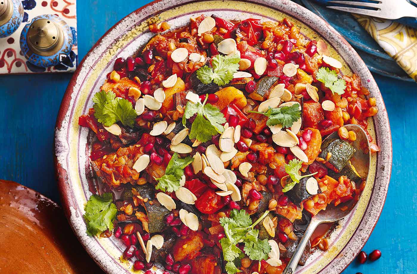 Apricot and honey vegetable tagine