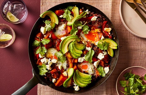 Image of "Black bean baked eggs"