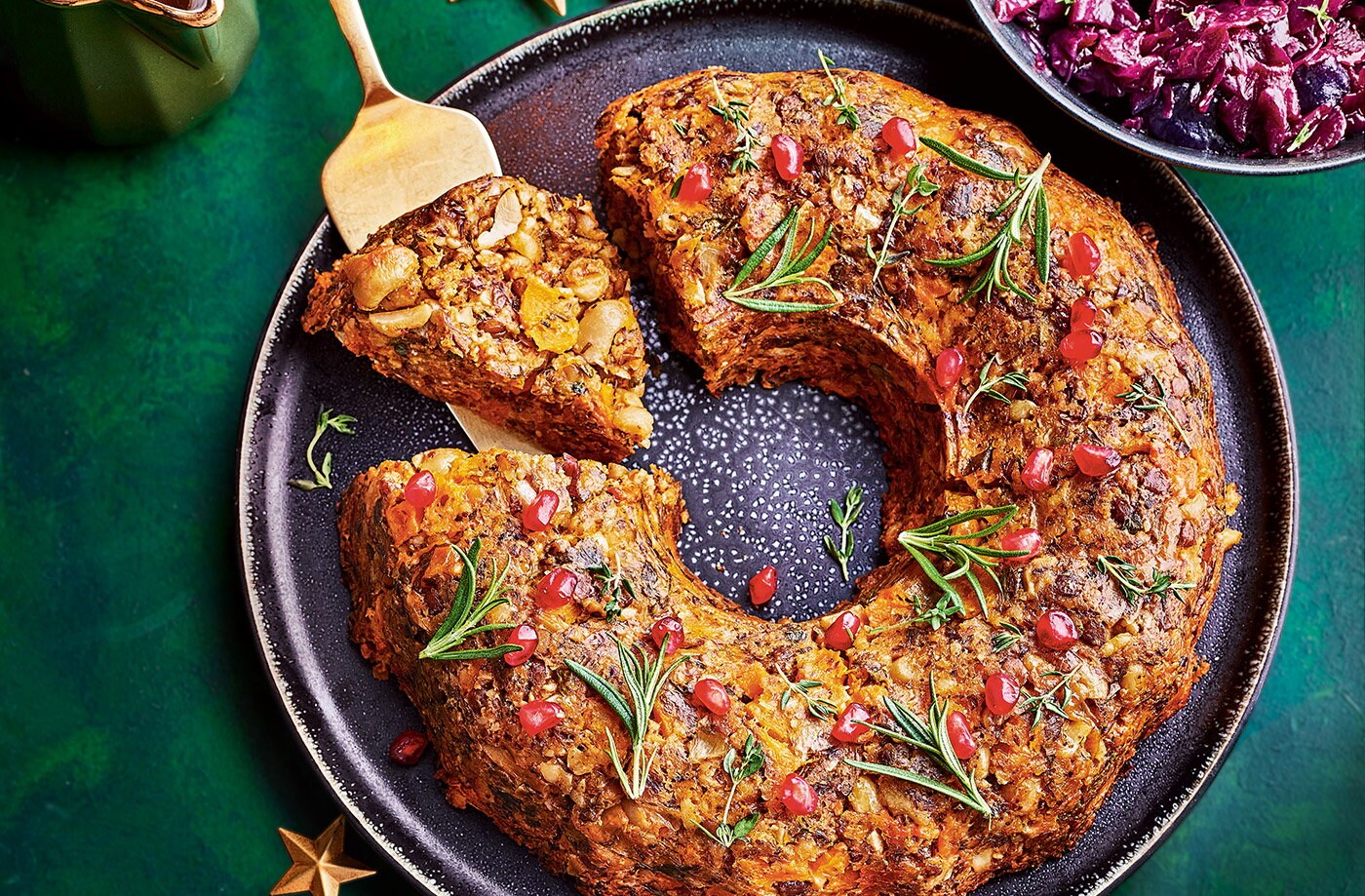 Simplest-ever tahini nut roast