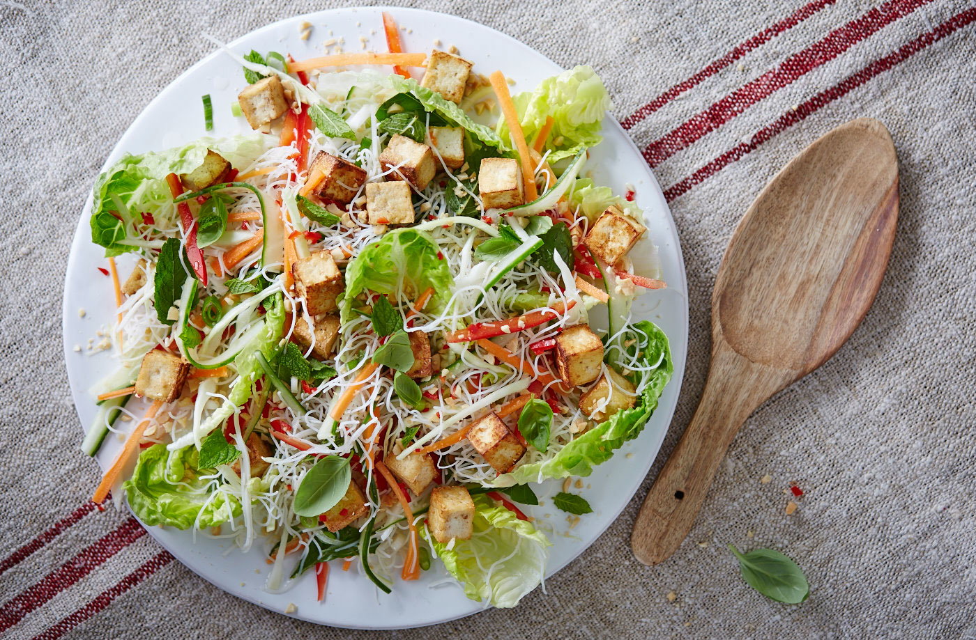 Vietnamese tofu and noodle salad