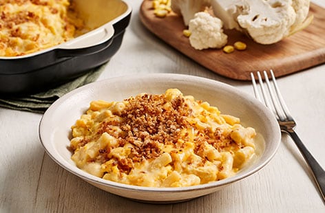 Image of "Cauliflower and sweetcorn mac ’n’ cheese"