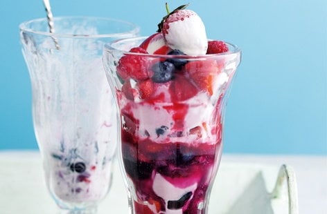 Image of "Very berry knickerbocker glory"