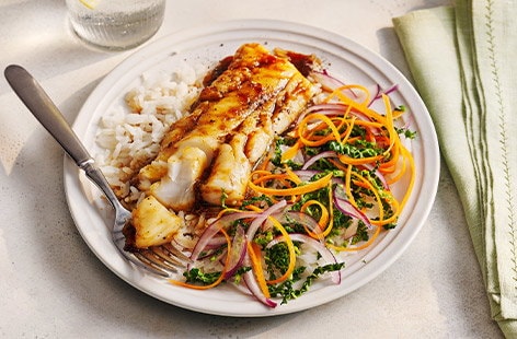 Image of "Sticky soy-glazed fish"