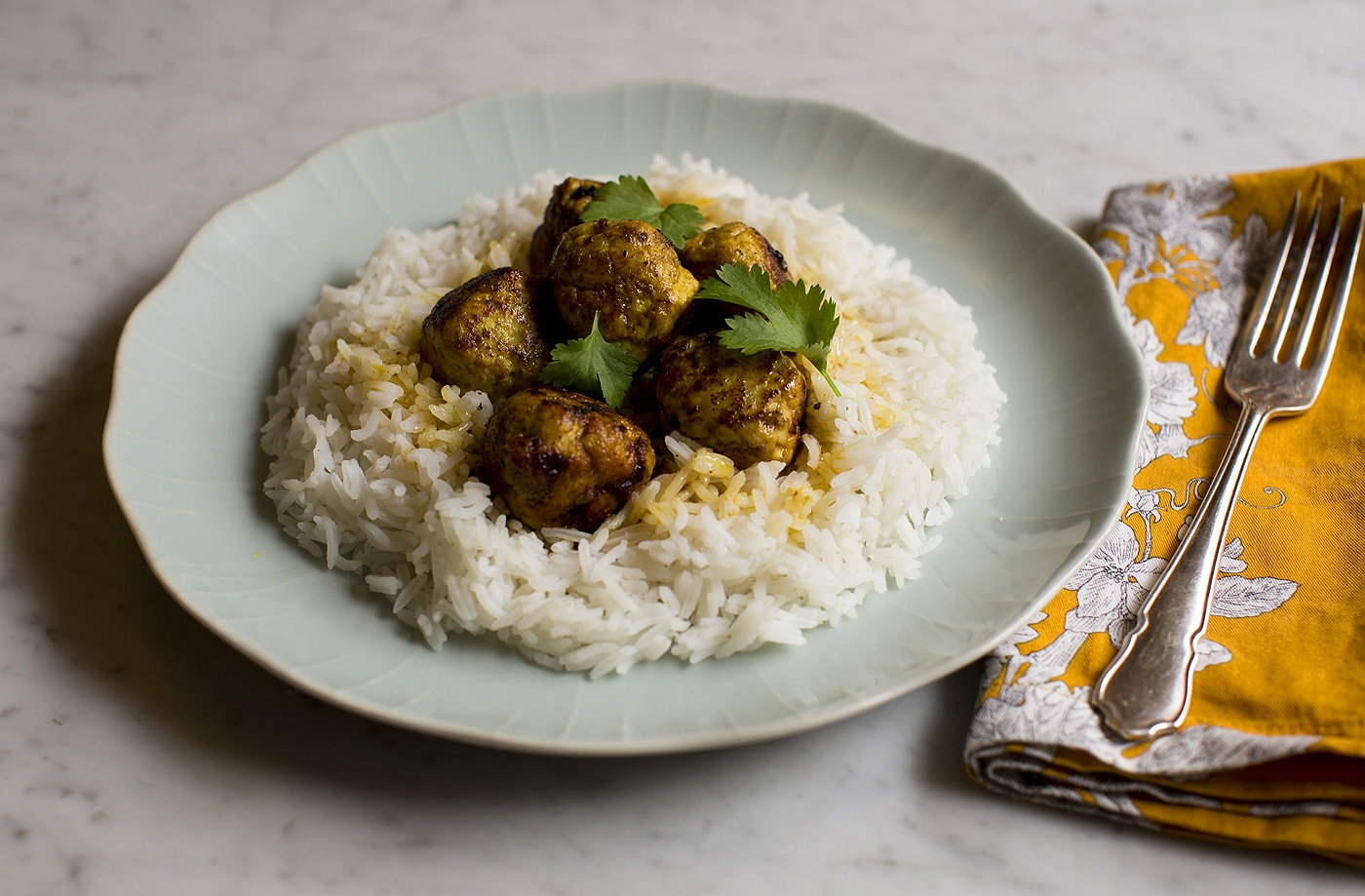Chicken curry meatballs