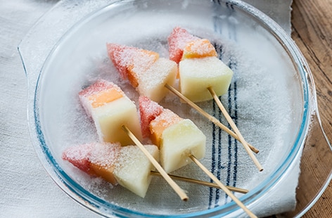Image of "William Drabble’s tropical fruit rockets"