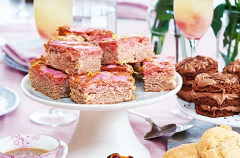 Image of "Raspberry and lemon drizzle bars"