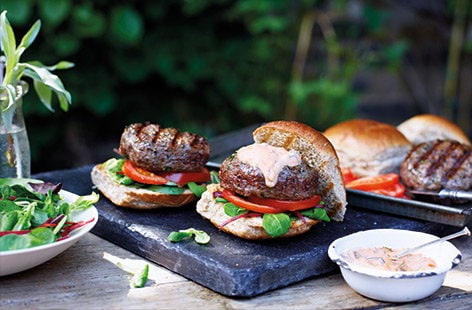 Image of "Beef and mushroom burger"