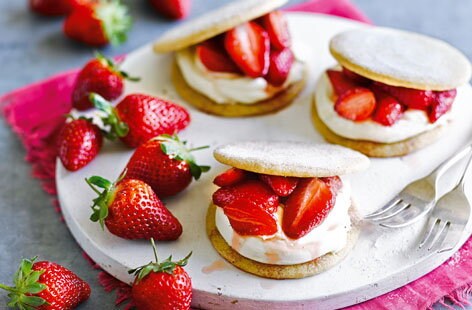 Image of "Strawberry and cream shortcakes"