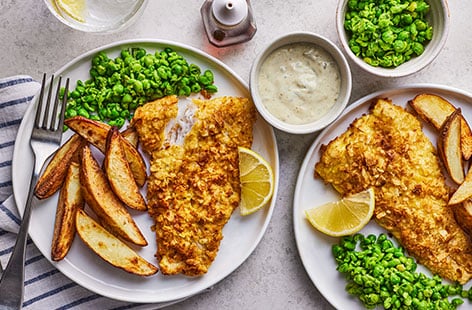 Air-fryer salt 'n' vinegar crispy fish