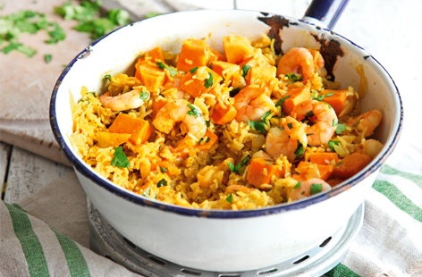 Image of "Thai prawn and coconut rice"