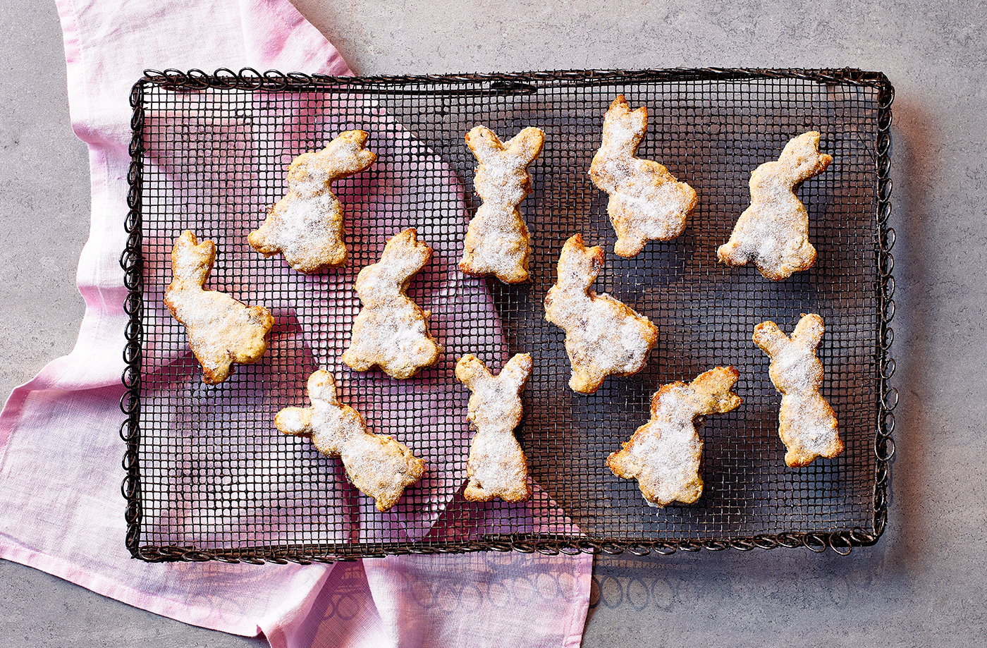 Oatmeal raisin Easter bunny biscuits