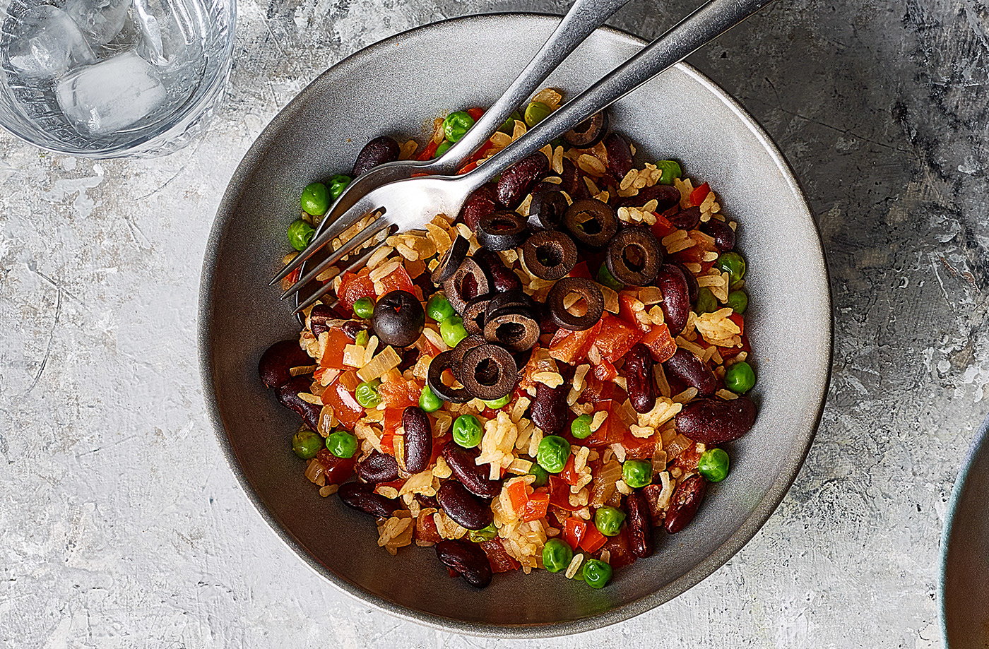 Spanish-style rice and beans