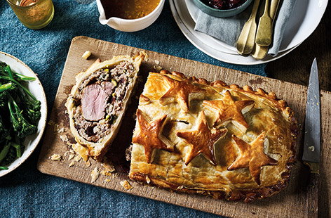 Image of "Stuffing and pork wellington"