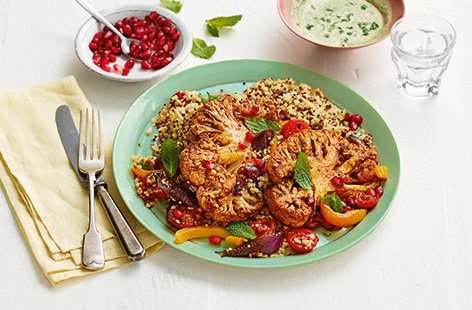 Image of "Sal's 'surprise me' cauliflower steaks"