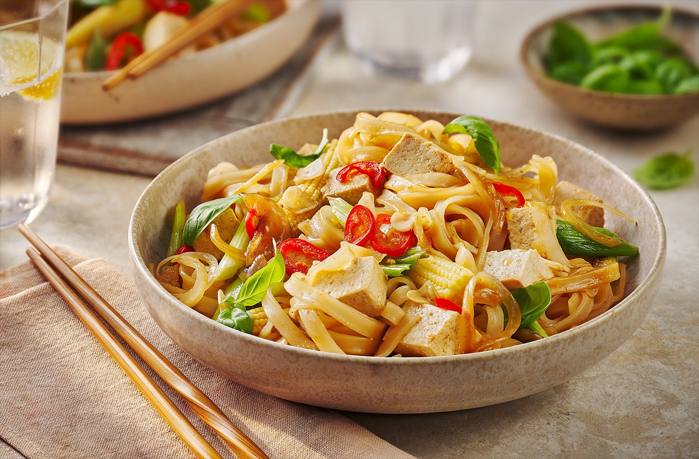 Vegan drunken noodles