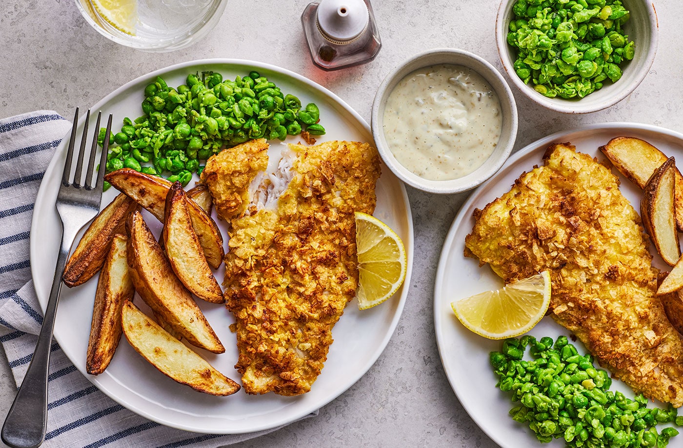 Air-fryer salt 'n' vinegar crispy fish