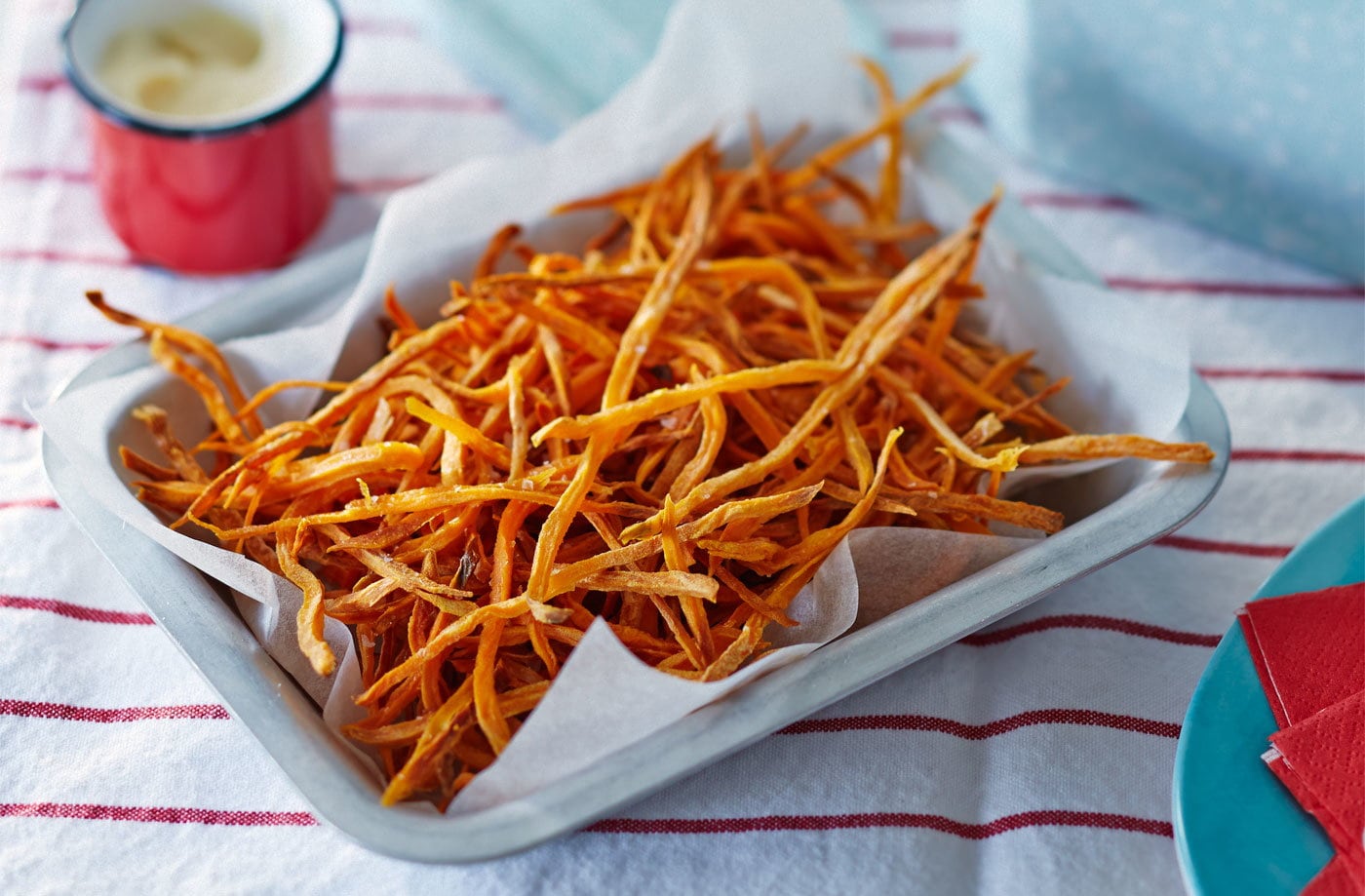 Sweet potato shoestring fries
