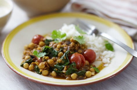 Image of "Lentil and spinach curry"