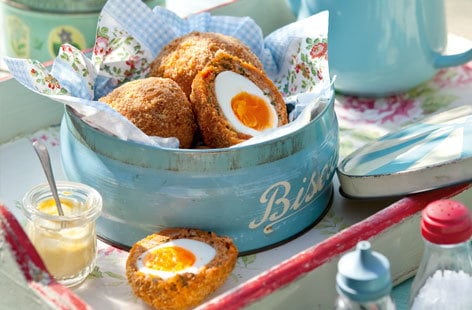 Image of "Chorizo Scotch eggs"