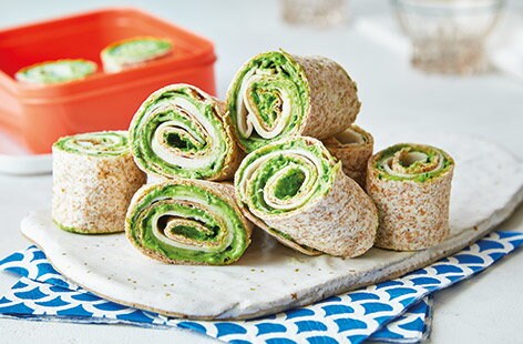 Image of "Green cheese and turkey roll-ups"