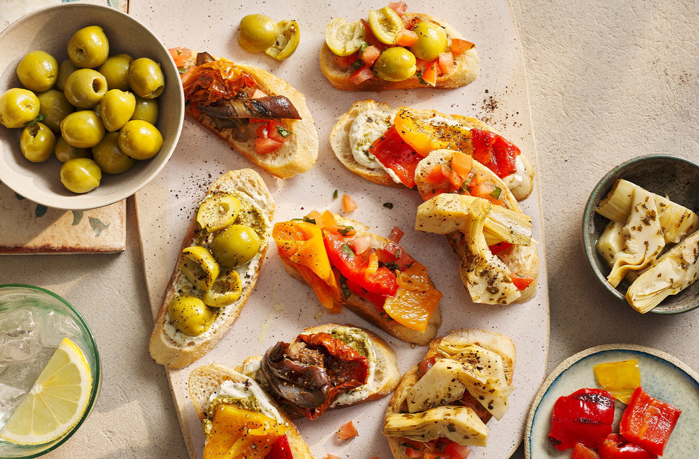 Antipasti bruschetta