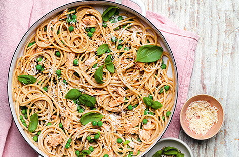 Image of "Creamy salmon pasta"