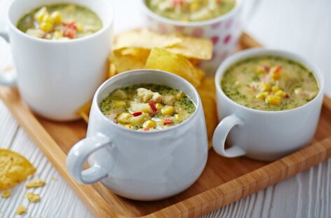 Image of "Chicken and corn chowder"