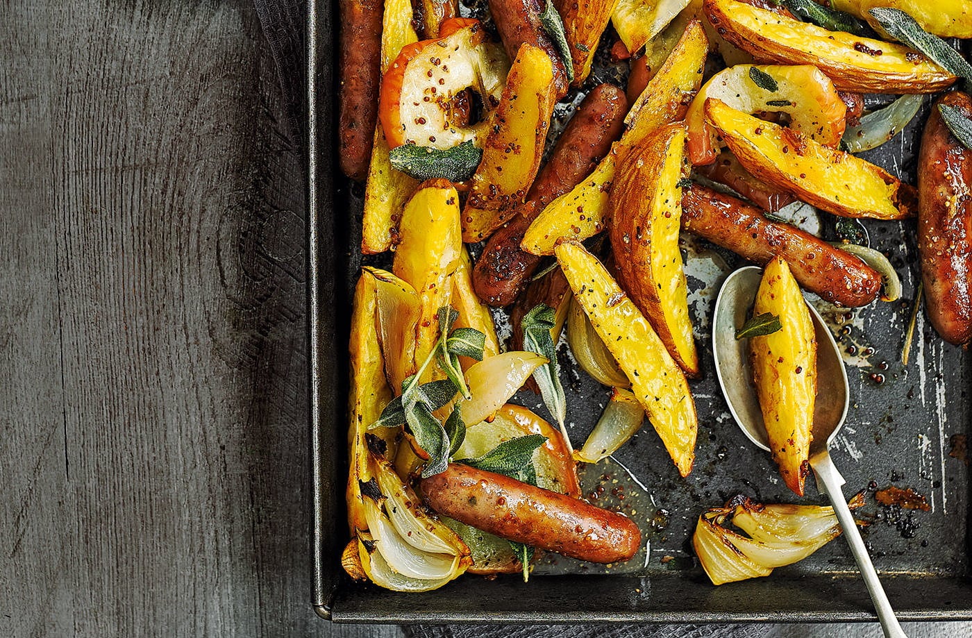 Red potato and sausage bake