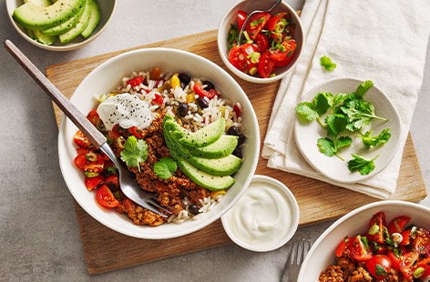 Image of "Beef burrito bowl"